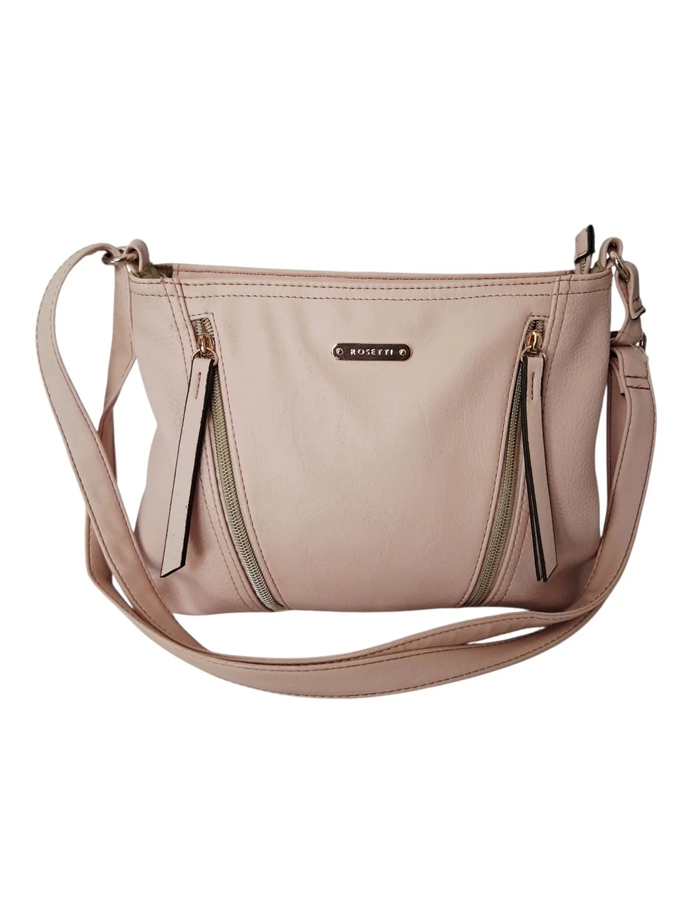 Rosetti Womens Blush Powder Pink Y2K Cargo Chic Romantic Casual Shoulder Purse